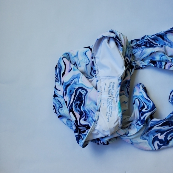 NWOT Sports Illustrated Swim Marbled Long Sleeve One Piece Size XL - Picture 5 of 9